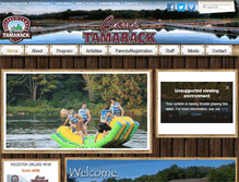 Tablet Screenshot of camptamarack.info